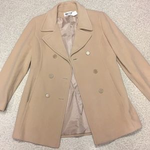 Tan women’s pea coat